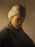 Old man with turban Rembrandt